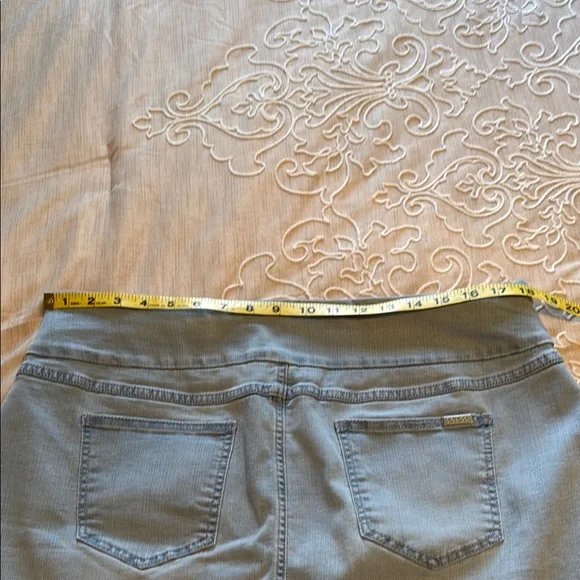 Mini Blue Denim Pencil Skort - Picture 6 of 6